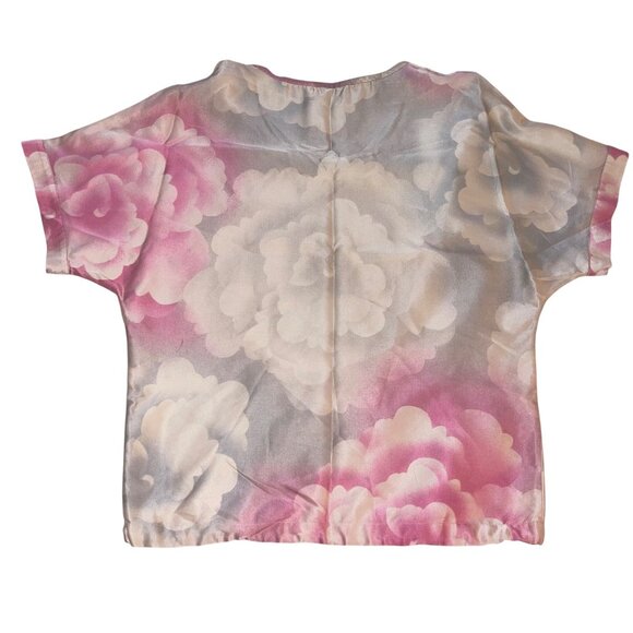 Dries Van Noten Womens Top Size Small Multicolor Floral Drawstring Casual - Picture 13 of 14